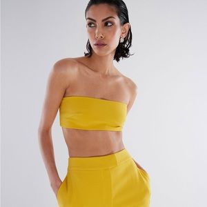 BCBG Beverly Bandeau Crop Top, NWT, size 4